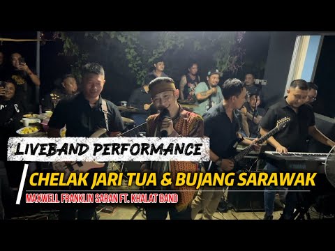 Beperindang enggau Maxwell Franklin Saran begulai gau Khalat Band di Kpg. Sungai Empit, Samarahan