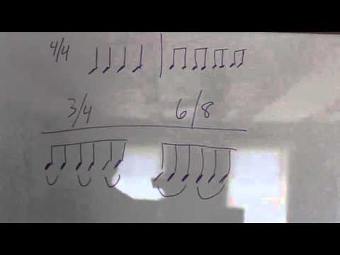 2 Minute Music Lesson - The Difference Between 3/4 And 6/8 Time