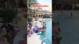 Costa Maya Cruise Port Pool with Taylor Swift Bangers Playing! #mexico #travel #shorts #cruise