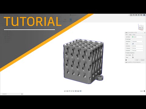 Creating Volumetric Lattice Structures in Fusion 360 | Autodesk Fusion 360
