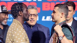 RETURN OF THE P4P KING! Terence Crawford stares down Israil Madrimov in first face off in NYC!
