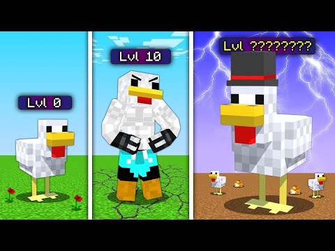 minecraft but chickens beat the game for you