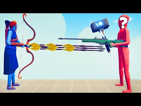 RANDOM WEAPON vs EVERY RANGED UNIT | TABS Totally Accurate Battle Simulator