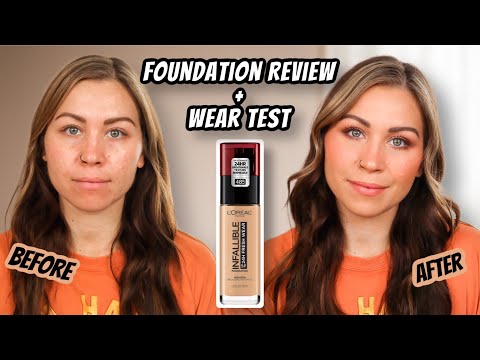 L'OREAL INFALLIBLE FRESH WEAR 24HR FOUNDATION | Review & Wear Test