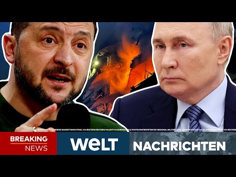 UKRAINE-KRIEG: Putin aufgepasst! Nach neuer Russen-Attacke! Jetzt reagiert Selenskyj | WELT Stream