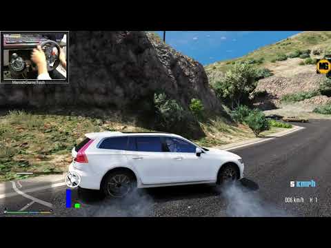 VOLVO XC 60 TEST DRIVE | GTA 5 | STEERING WHEEL