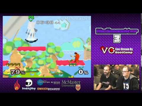 McSmashter 3 - CT EMP | Mew2King (Roy Pichu) Vs. VGBC | GimR (Marth) SSBM Money Match