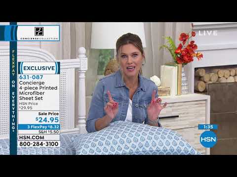 HSN | Concierge Collection Bedding 06.09.2019 - 02 AM