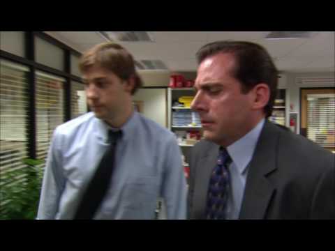 dwight punches michael - The Office