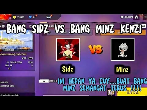 INILAH MACTH BANG SIDZ VS BANG MINZ KENZI!!!!! Buat hepun cuy.....#epep