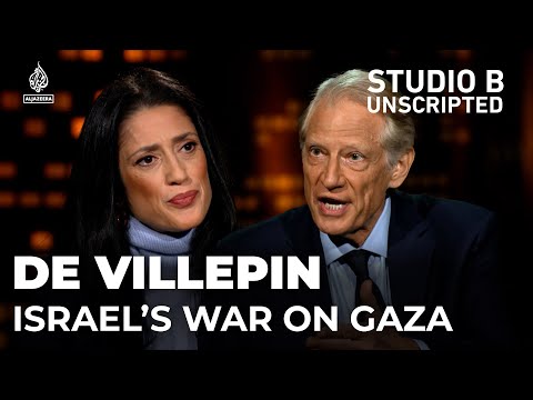 Former French PM condemns Israel's war on Gaza - Dominique de Villepin & Fatima Bhutto | Studio B
