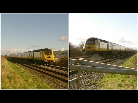 Prestatyn 24.2.2016 - Network Rail HST 43013 & 43014 - New Measurement Train