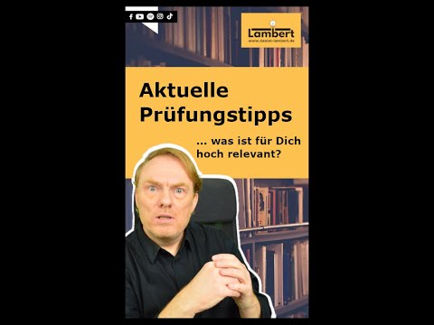 Letzte Klausurtipps - letzter Tag vor der Prüfung Bilanzbuchhalter, Klausur 1 September 2023