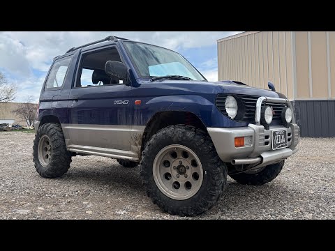 Lift kit and SxS tires on the Pajero Mini!