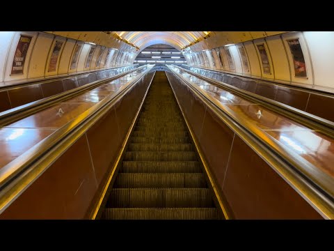 Prague. 2x Fast Old KONE escalator ride at Jinonice Metro Station - Part 1/2