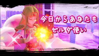 【スマブラSP】可愛いゼルダの使い方講座！立ち回りや稲妻キックコンボ解説！