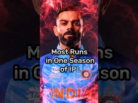 Top 10 Most Runs in one IPL season #shorts #shortsfeed #cricket #ipl2023 #ipl #india #youtubeshorts