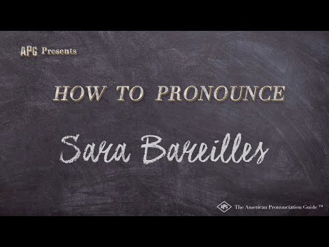 How to Pronounce Sara Bareilles (Real Life Examples!)