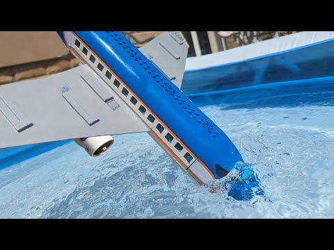 Lego Plane CRASHES IN POOL