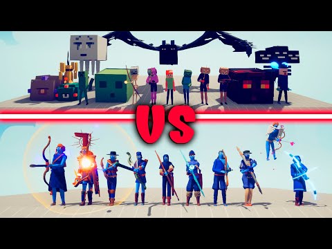 MINECRAFT TEAM vs ARCHER TEAM - Totally Accurate Battle Simulator | TABS