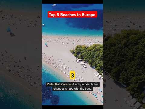 Top 5 Beaches in Europe #beach #europe #travel #ytshorts