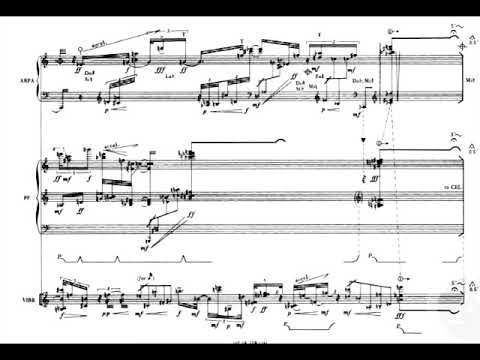 Toru Takemitsu - Stanza I for Mixed Ensemble (1969) [Score-Video]