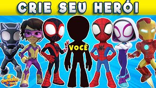 😱Crie Seu Herói Em Spidey e Seus Amigos Espetaculares🕷️OHerói Mais Poderoso com Aranha fantasma Spin