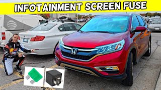 HONDA CRV CR-V INFOTAINMENT SCREEN FUSE LOCATION, DISPLAY FUSE 2012 2013 2014 2015 2016