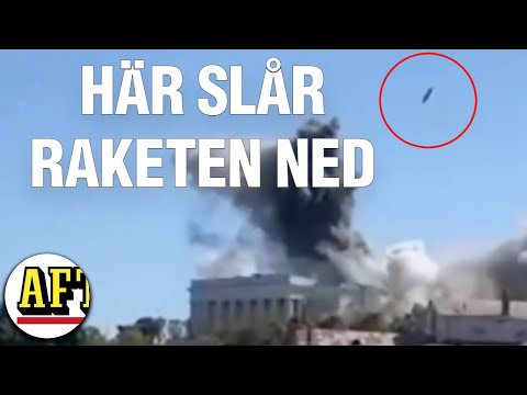 Ukrainska raketen slår ned mot ryska flottans högkvarter
