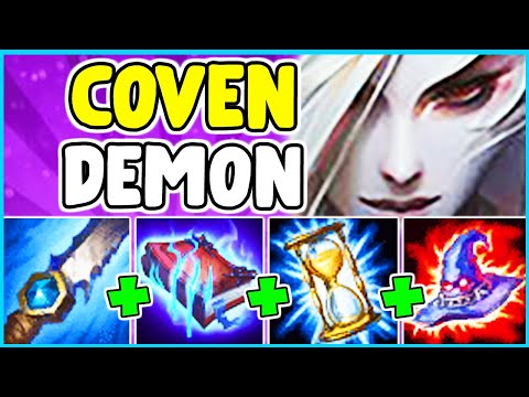 *ULTIMATE SKIN* COVEN MORGANA SPOTLIGHT FULL AP ONESHOT NUKE BUILD JUNGLE - League Of Legends S10