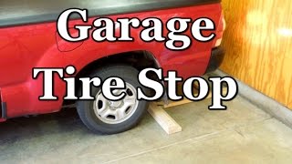 Vehicle Wheel Stop - Positive Parking Indicator For your Garage