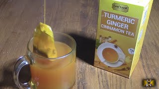 LeafLea Turmeric, Ginger, Cinnamon Tea Bags, 100% Natural Caffeine-Free, Individually Wrapped -WOW!