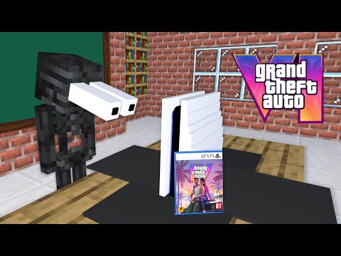 Monster school : Unboxing PS5 and GTA 6 | Minecraft Animation
