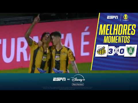 Gols e melhores lances de Novorizontino x América-MG