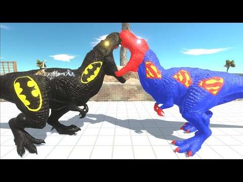 BATMAN T REX DEATH RUN - Animal Revolt Battle Simulator
