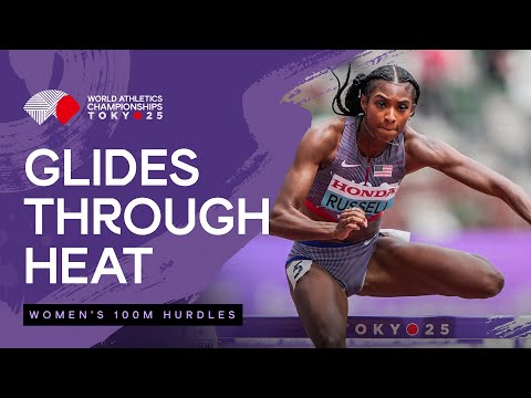 Russell safely through the heats with smooth 12.53 | World Athletics Championships Tokyo 25