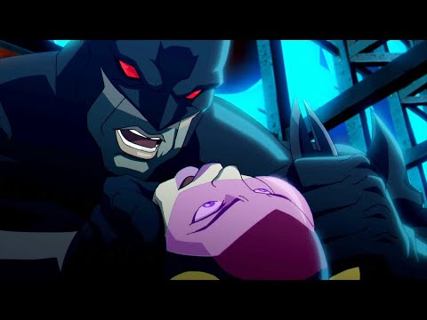 Batman (Thomas Wayne) interrogando Yo-Yo para obter informações sobre o Coringa