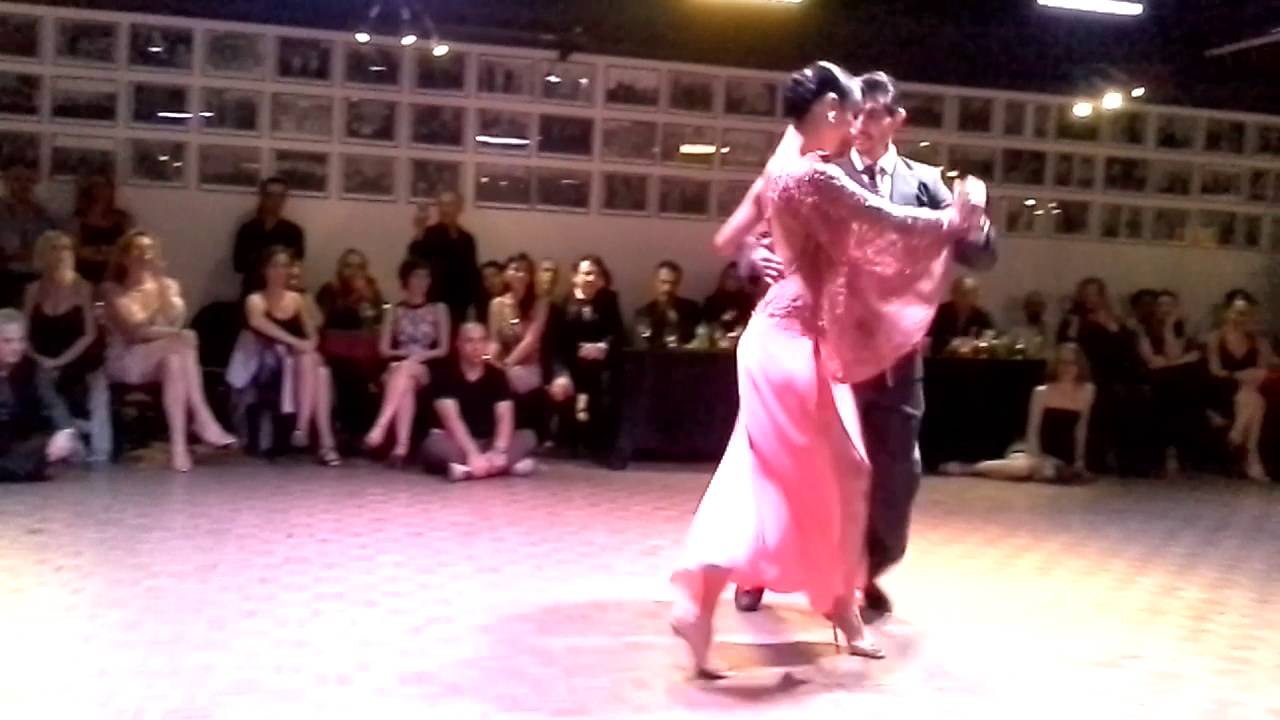 Gabriel Ponce e Analia Morales esibizione di Vals alla Zotto Tango Academy Milano 17.04.2016