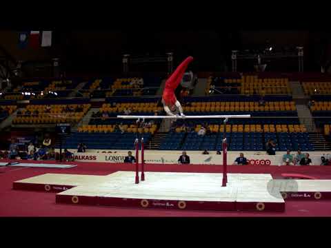 LIN Chaopan (CHN) - 2018 Artistic Worlds, Doha (QAT) - Qualifications Parallel Bars