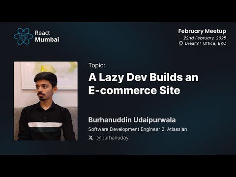 A Lazy Dev Builds an E-Commerce Site
