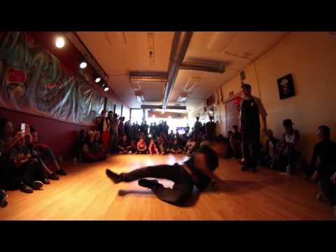 Bowzee Vs. Bank (1 on 1 B-girl/B-boy Top 16)(Natural Floor Killaz 2016)