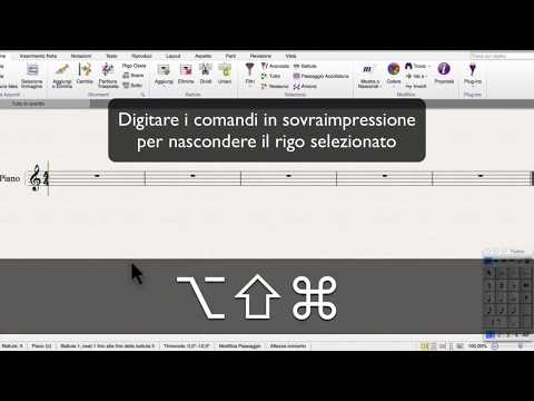 Sibelius 7 Tutorial ITALIANO - Funzione Nascondi/Mostra Righi