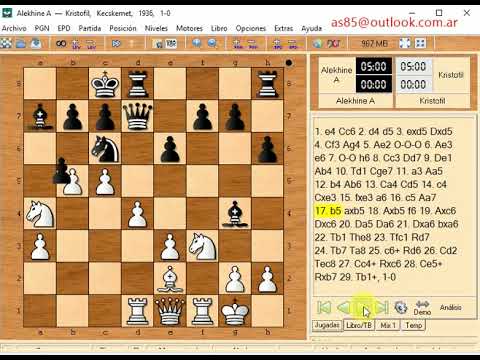 Alekhine a and kristofil  1 0    1354