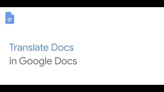 Translate docs in Google Docs