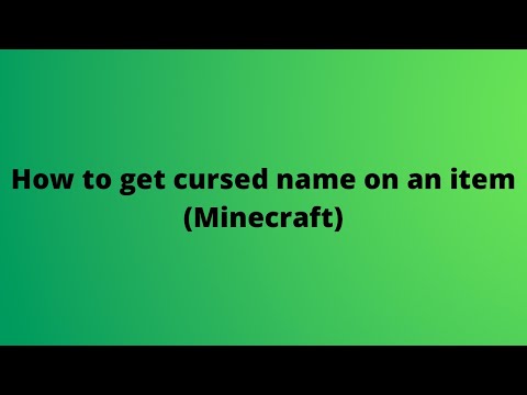 Uncover Cursed Item Name in Minecraft