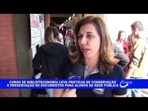 CURSO DE BIBLIOTECONOMIA LEVA PRÁTICAS DE CONSERVAÇÃO DOCUMENTOS PARA ALUNOS DA REDE PÚBLICA