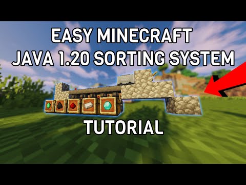 EASY Minecraft Automatic Sorting System Tutorial 1.20+