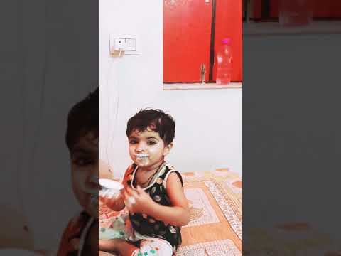# baby eating ice cream  O mere buggu oye  #cute baby ice cream #ice cream lovers