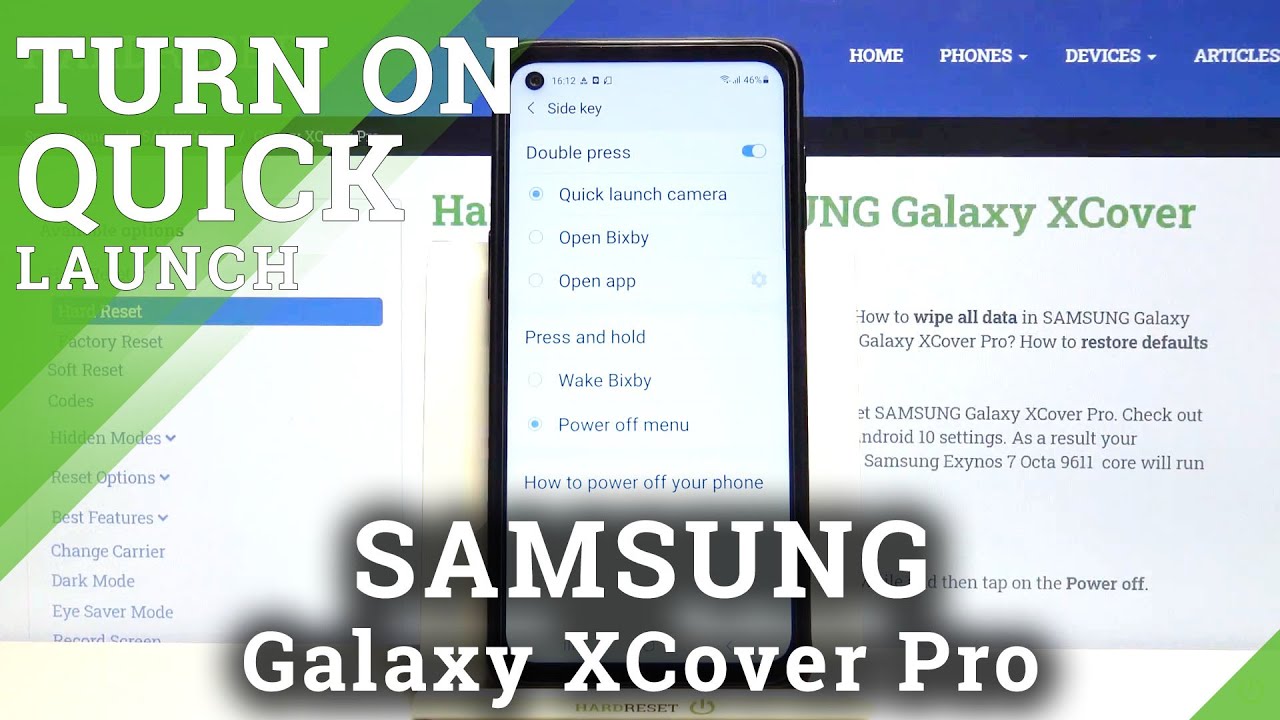 SAMSUNG Galaxy XCover Pro – Disable Quick Launch Feature for Side Keys