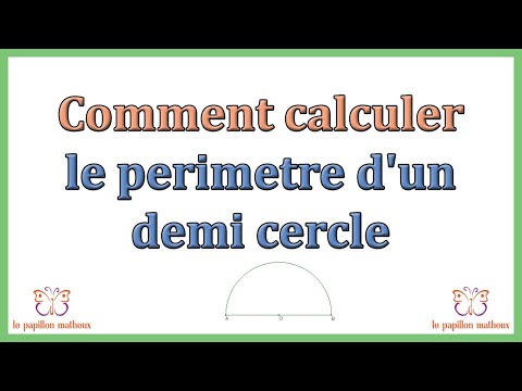 Comment calculer le perimetre d'un demi cercle